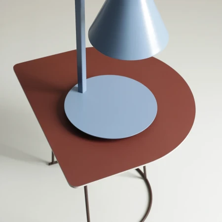 Lampka biurkowa unikatowa FORM DUSTY BLUE 1108B16 - Aldex