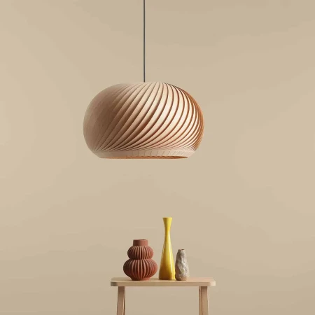 Lampa wisząca ECO drewniana NATURE DARK L 1110G_L - Aldex