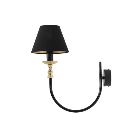 Kinkiet elegancki pojedynczy ROMA BLACK 1118C1 - Aldex