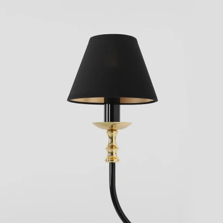Kinkiet elegancki pojedynczy ROMA BLACK 1118C1 - Aldex