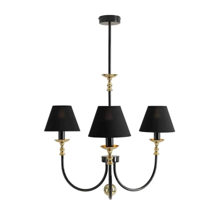 Żyrandol ekskluzywny ROMA 3 BLACK 1118E1 - Aldex