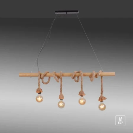 Lampa loft wisząca ROPE 15483-18 - Paul Neuhaus