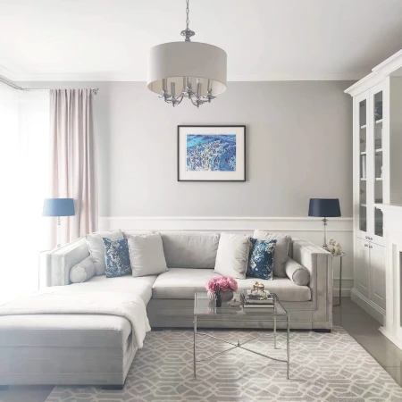 Lampa Hampton wisząca biała E27 ABU DHABI - P05406CH-WH - Cosmo Light