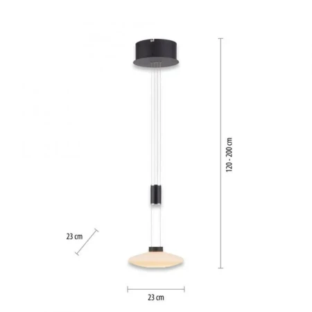 Lampa wisząca nowoczesna LAUTADA 2080-18 - Paul Neuhaus