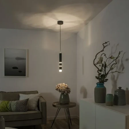 Lampa wisząca czarna PURE-VEGA 2211-18 - Paul Neuhaus
