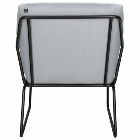 Fotel welurowy FLUENCE szary - 25073-s - Step Into Design