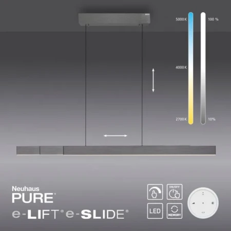 Lampa wisząca LED PURE-MOTO-RISE 2545-15 - Paul Neuhaus