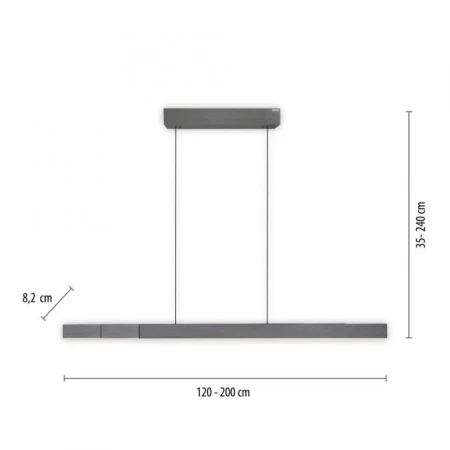 Lampa wisząca LED PURE-MOTO-RISE 2545-15 - Paul Neuhaus