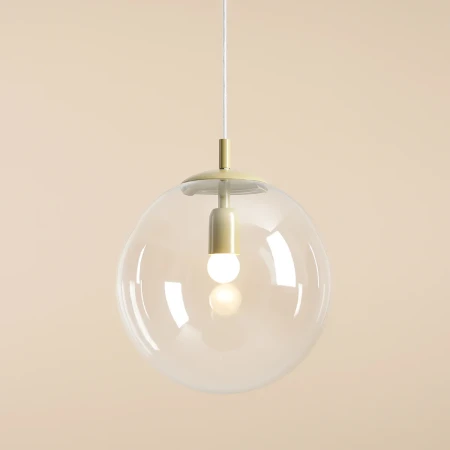 Lampa wisząca kula minimalistyczna GLOBE PISTACHIO 562G12 - Aldex