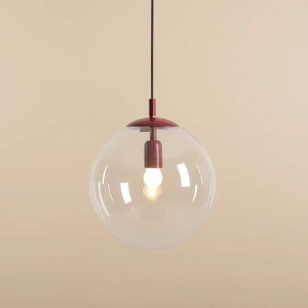 Lampa wisząca kula minimalistyczna GLOBE RED WINE 562G15 - Aldex