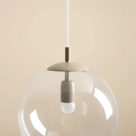 Lampa wisząca kula minimalistyczna GLOBE BEIGE 562G17 - Aldex