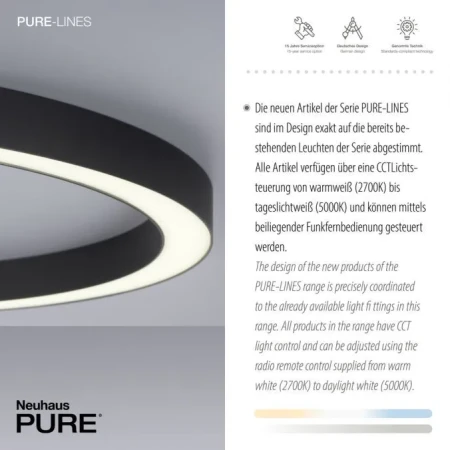Lampa sufitowa LED PURE-LINES 6306-13 - Paul Neuhaus