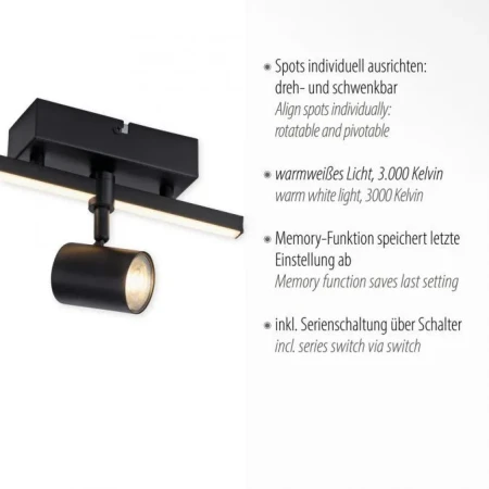 Lampa ścienna/sufitowa BARIK 6523-18 - Paul Neuhaus