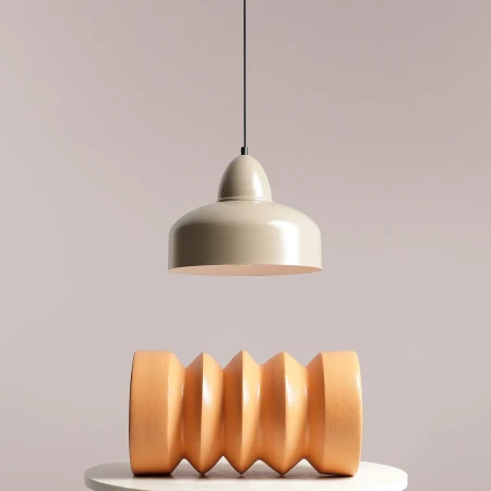 Lampa wisząca minimalistyczna COMO BEIGE 946G17 - Aldex