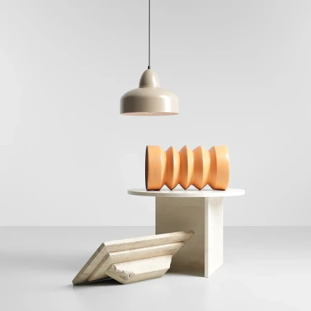 Lampa wisząca minimalistyczna COMO BEIGE 946G17 - Aldex
