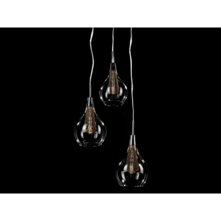 Lampa nad stół wisząca nowoczesna ELEKTRA 3 chrom AZ1688 - Azzardo
