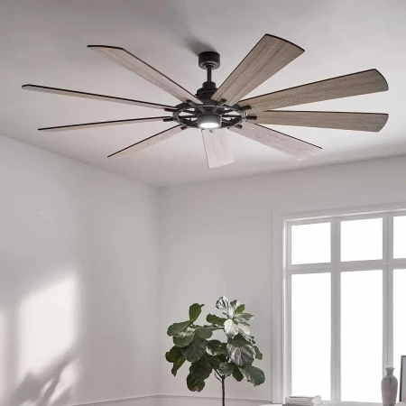 Nowoczesna lampa na pilota z wentylatorem GENTRY XL KLF-GENTRY-85-WZ – Kichler