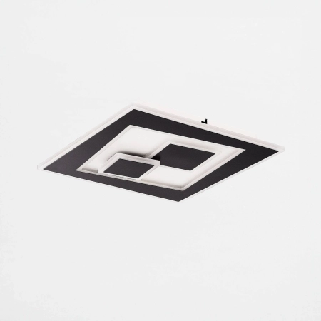 Lampa sufitowa z pilotem geometryczna czarna DUNK MS-3041S - Zuma Line