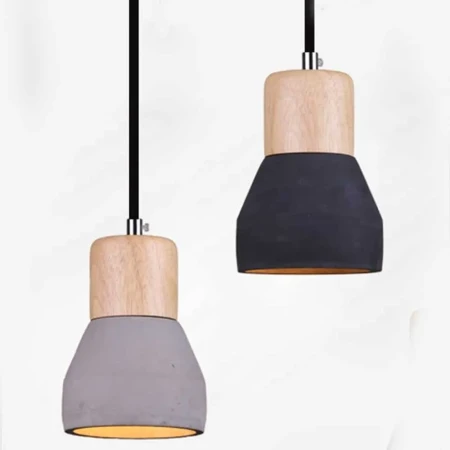 Lampa wisząca CONCRETE czarny beton 12 cm -  ST-5220-black - Step Into Design