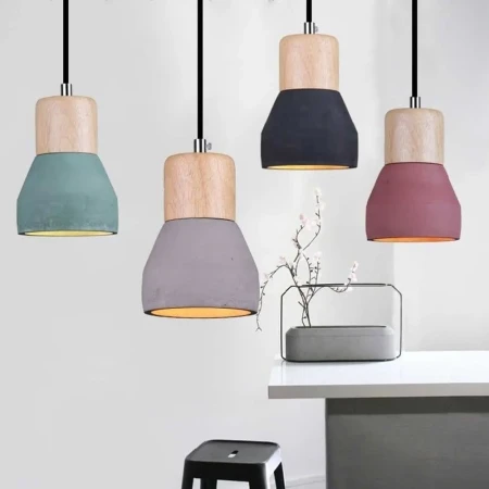 Lampa wisząca CONCRETE czarny beton 12 cm -  ST-5220-black - Step Into Design