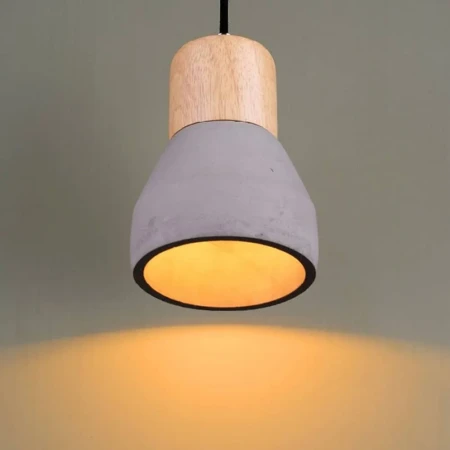 Lampa wisząca CONCRETE czarny beton 12 cm -  ST-5220-black - Step Into Design