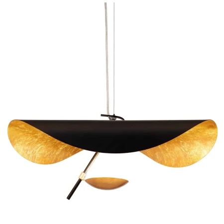 Lampa wisząca ENIGMA LED czarno złota 40 cm - ST-8821P-40 - Step Into Design