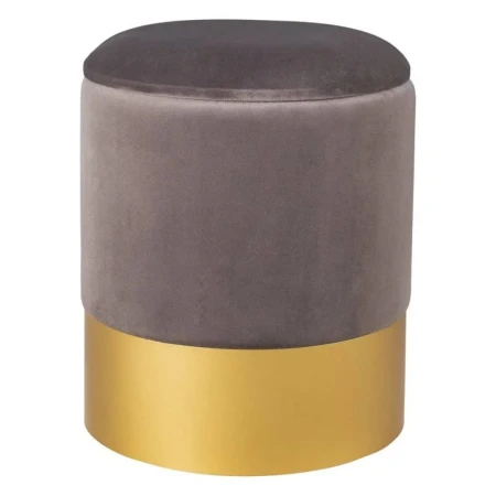 Pufa welurowa VELVET szara / rozm. M -  VWF17B00B-S-S - Step Into Design