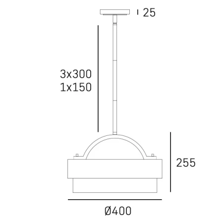 Lampa wisząca mosiądz nowoczesna COBURG P04760BR - Cosmo Light