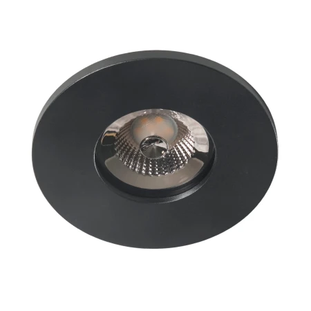Lampa do wbudowania okrągła czarna KANT R IP44 BK AZ6046 - AZzardo