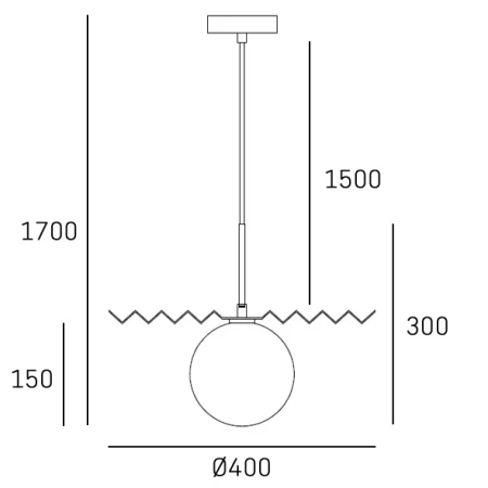 Lampa wisząca złota MARBELLA P01432AU - Cosmo Light