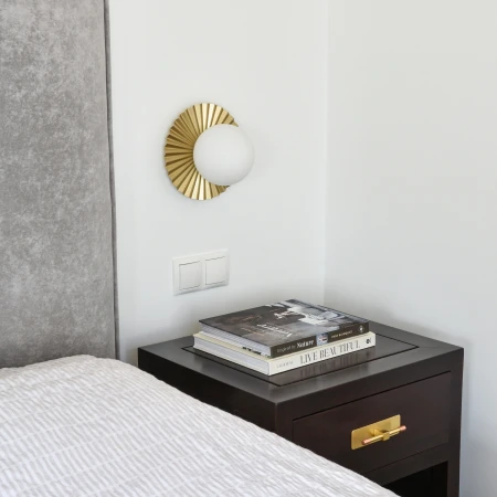 Kinkiet złoty nowoczesny  MARBELLA W01401AU - Cosmo Light