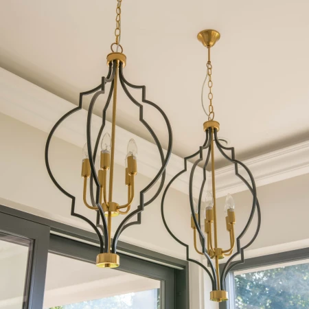 Lampa Hampton wisząca czarna  NASHVILLE P05186BK - Cosmo Light