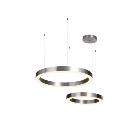 Lampa wisząca CIRCLE 60+80 LED nikiel na 1 podsufitce -  ST-8848-60+80 nickel - Step Into Design