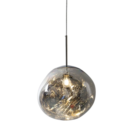 Lampa wisząca GLAM M srebrna 28 cm MP-1239-280 chrome - Step Into Design