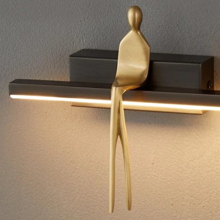 Lampa ścienna AMICI czarna 31 cm ST-B3578 black - Step Into Design