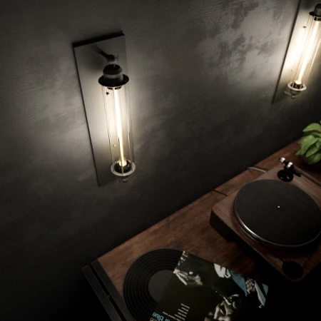 Kinkiet nowoczesny czarny E27 YORK - W01307BK - Cosmo Light