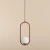 Lampa wisząca designerska RIVA RED WINE 1086G15 - Aldex