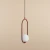 Lampa wisząca designerska RIVA RED WINE 1086G15 - Aldex