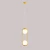 Lampa wisząca designerska RIVA 2 MUSTARD 1086H14 - Aldex