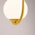 Lampa wisząca designerska RIVA 2 MUSTARD 1086H14 - Aldex