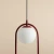 Lampa wisząca designerska RIVA 2 RED WINE 1086H15 - Aldex