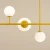 Lampa wisząca designerska DIONE 6 MUSTARD 1092K14 - Aldex