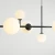 Lampa wisząca rozłożysta designerska DIONE 9 BLACK 1092N1 - Aldex