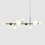 Lampa wisząca rozłożysta designerska DIONE 9 BLACK 1092N1 - Aldex