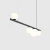 Lampa wisząca designerska GARDA 4 BLACK 1099L1 - Aldex