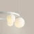 Lampa wisząca designerska GARDA 4 RING WHITE 1099L_R - Aldex