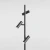Lampa stojąca nowoczesna TREVO ALL BLACK 1104A1 - Aldex