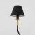 Kinkiet elegancki pojedynczy ROMA BLACK 1118C1 - Aldex