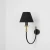 Kinkiet elegancki pojedynczy ROMA BLACK 1118C1 - Aldex