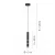 Lampa wisząca czarna PURE-VEGA 2211-18 - Paul Neuhaus